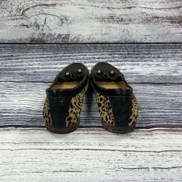 Lucchese Spirit Leopard Print Hair Flats Loafers Moccasins, Women’s Size 7.5 - Picture 4 of 8